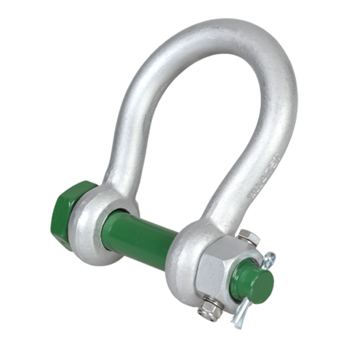 GREEN PIN BIGMOUTH BOW SHACKLE BN 7/8" (ASGHMB22FN)