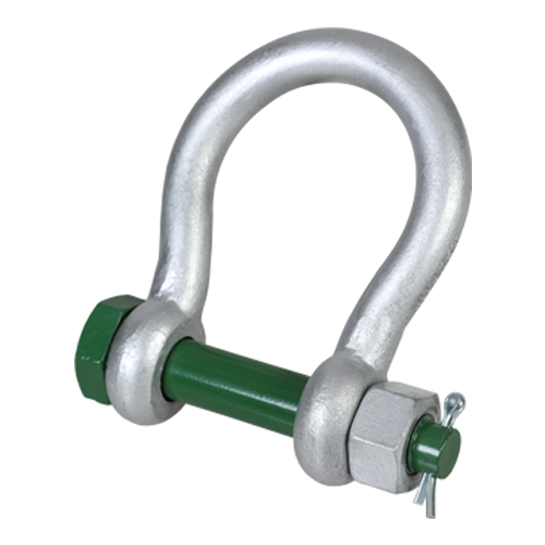 GREEN PIN BIGMOUTH BOW SHACKLE BN 1" (ASGHMB25)
