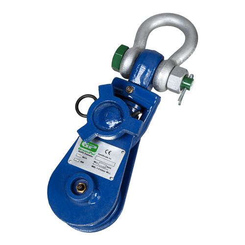 SNATCH BLOCK TYPE 601S WITH GREEN PIN SHACKLE ATTACHED 3/4" - 7/8" (BKOFFSS0608)